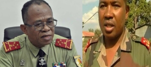 Le général Lala Monja Sahivelo, ministre des force armée et le colonel Charles Andrianasoavina