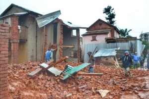 Ecroulement de maison dans le distict d&#039;Ambalavao.
