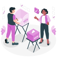 Illustration de concept de vote