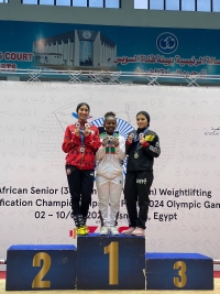 Rosina rentre avec trois médailles d’or de ce championnat d’Afrique d’haltérophilie en Egypte