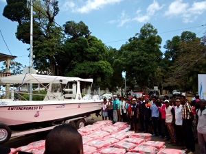 Il s’agit du deuxième bateau de sécurité en mer pour Nosy be. 